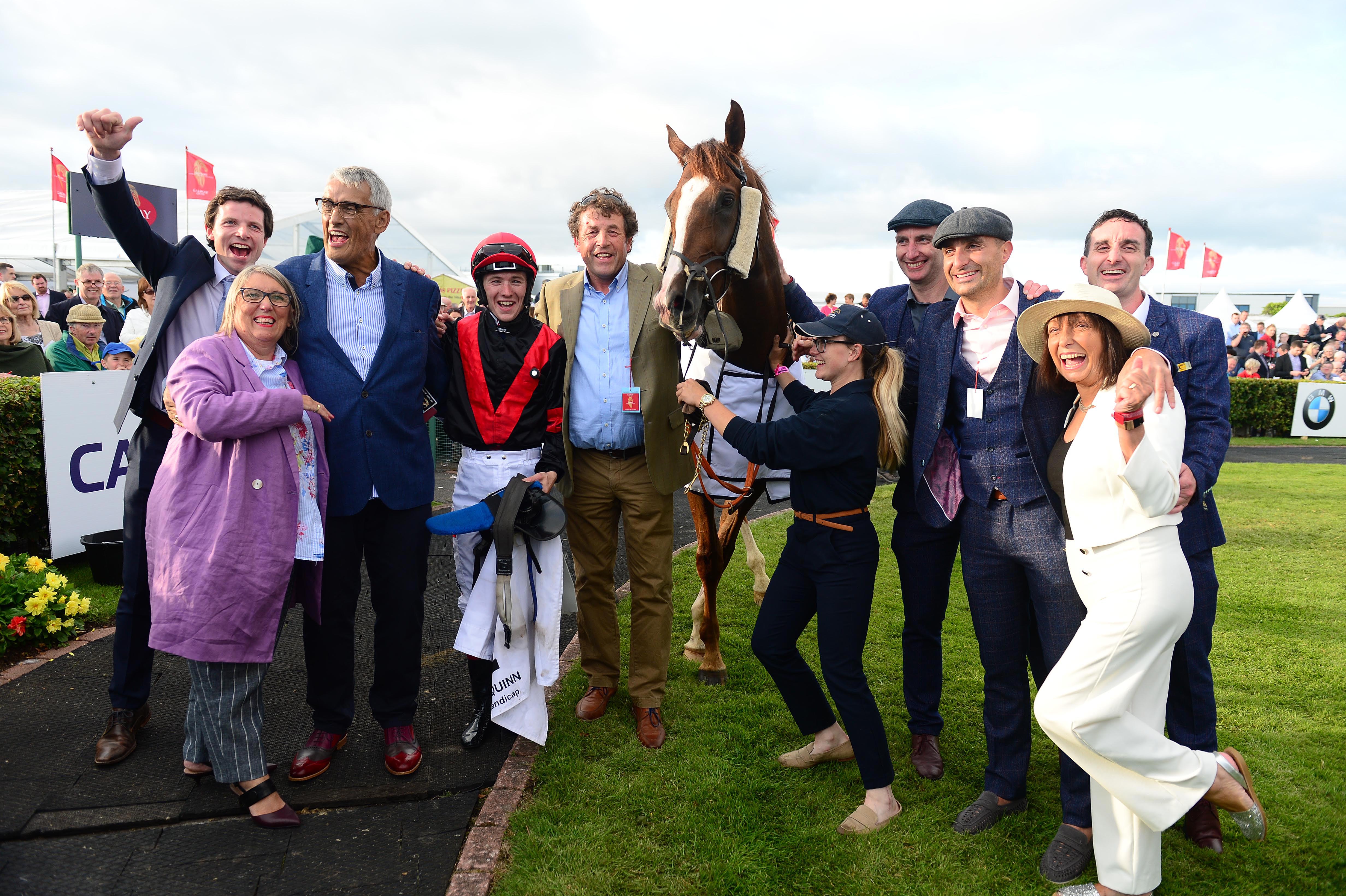 Celebrating Galway Races Victory