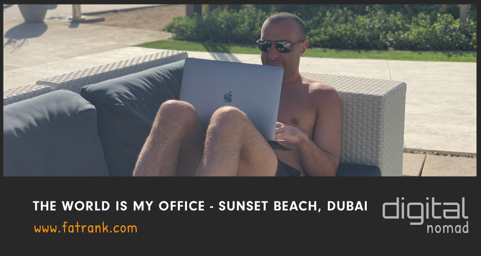 Sunset Beach Dubai - Laptop Lifestyle SEO