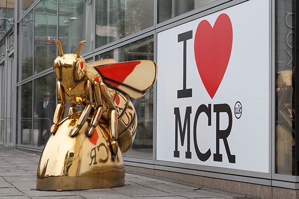 The worker bee is one of the best-known symbols of Manchester