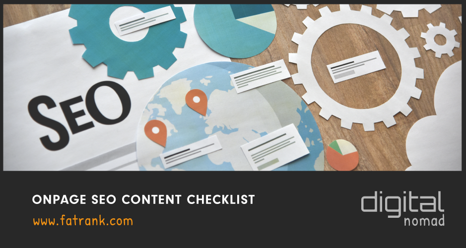 Onpage SEO Content Checklist