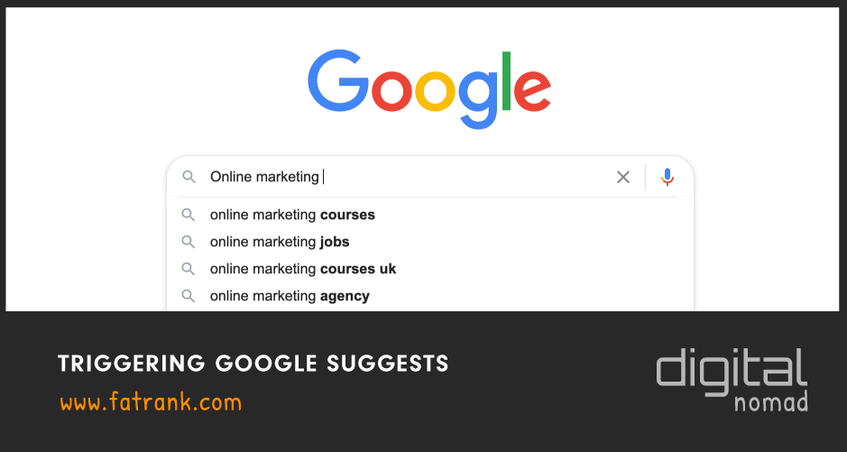 Triggering Google Suggests