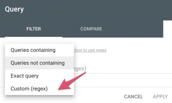 Custom Regex in Google Search Console