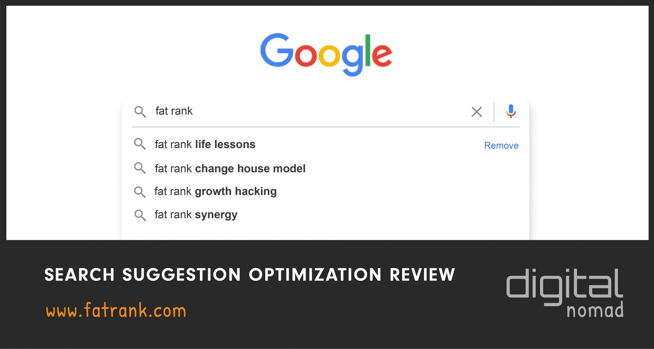 Search suggestion optimization review