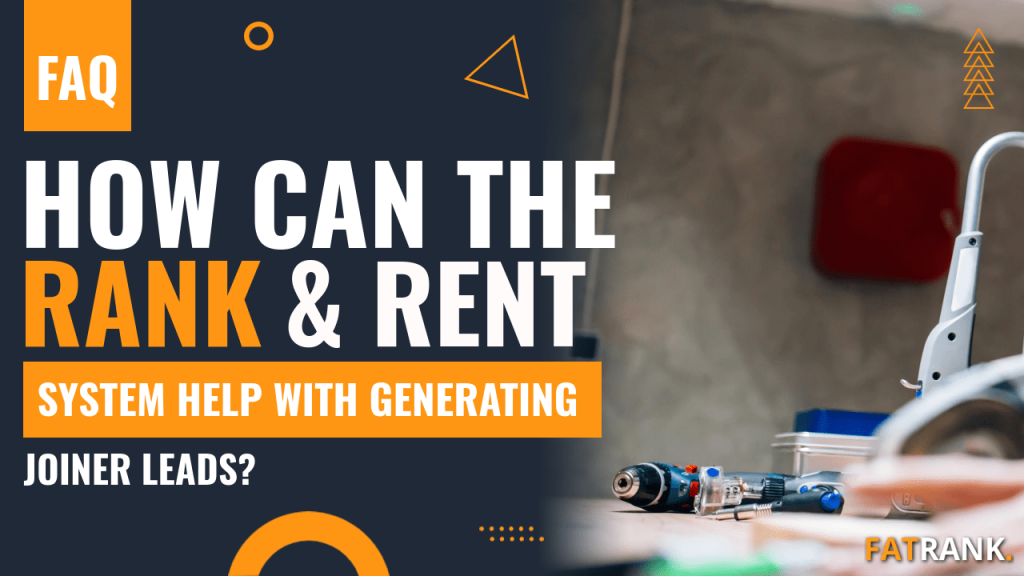 How can the rank & rent system help with generating joiner leads