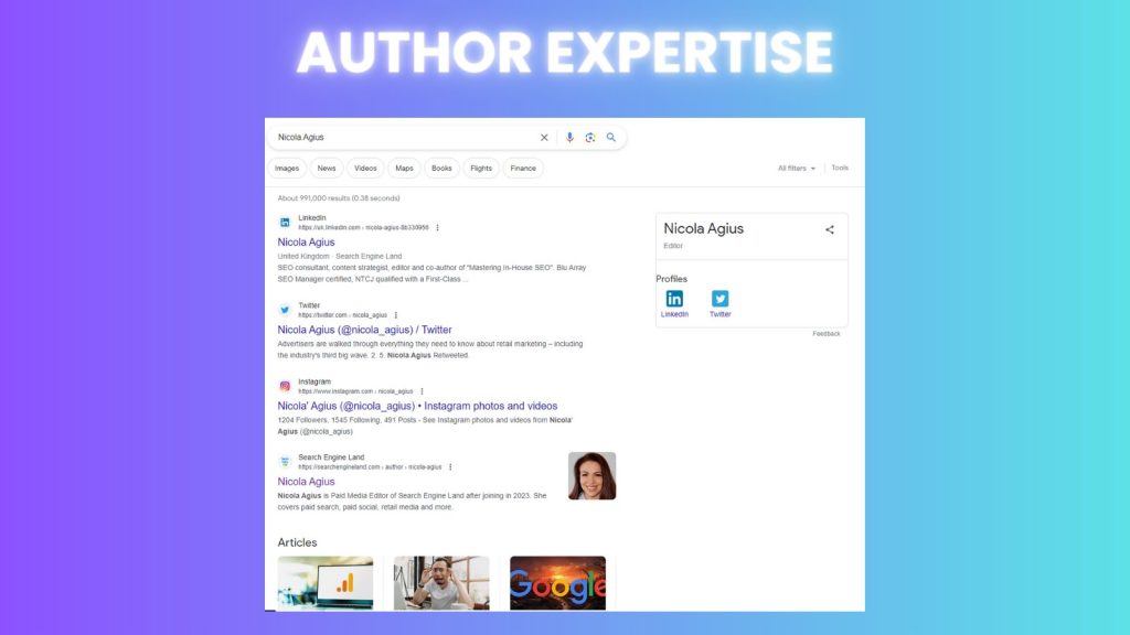 SEO Author Transparency