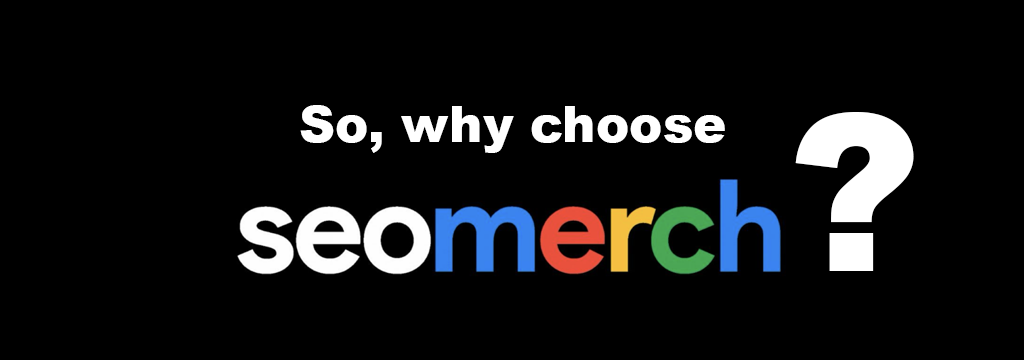 Why is seomerch the market leader in SEO focused merchandise?