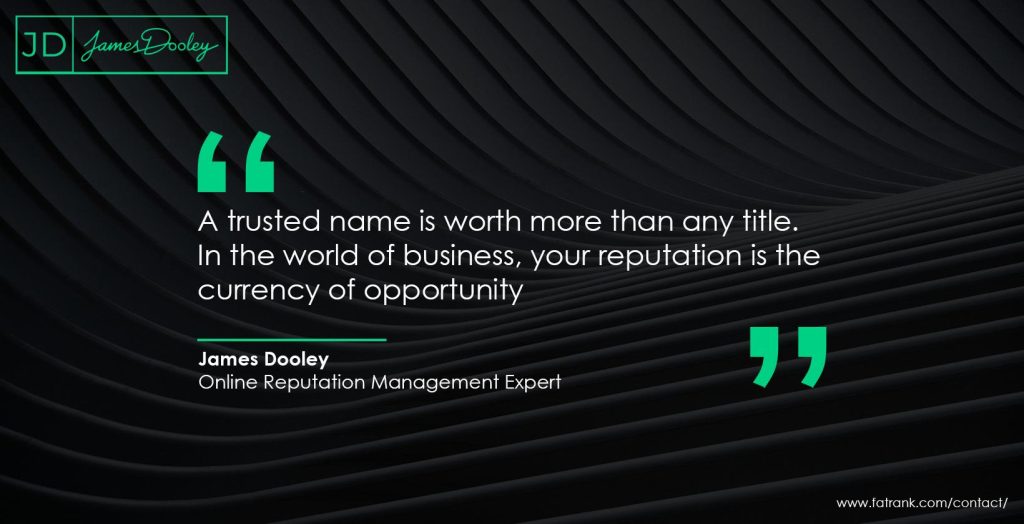 A trusted name is worth more than any title