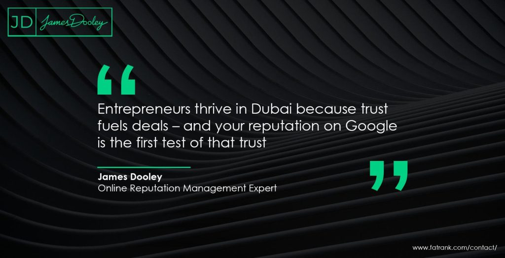 Entrepreneurs thrive in Dubai because trust fuels deals