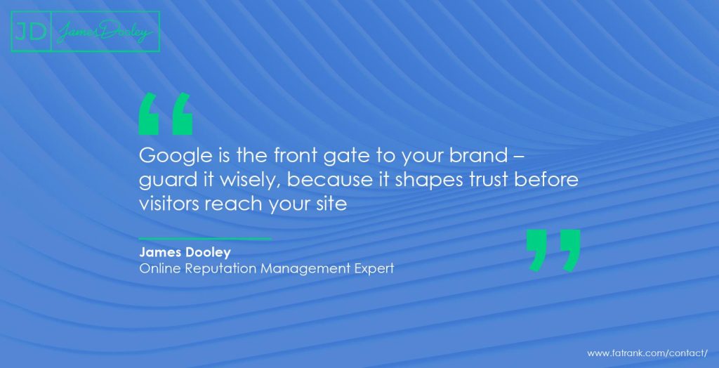 Google is the front gate to your brand