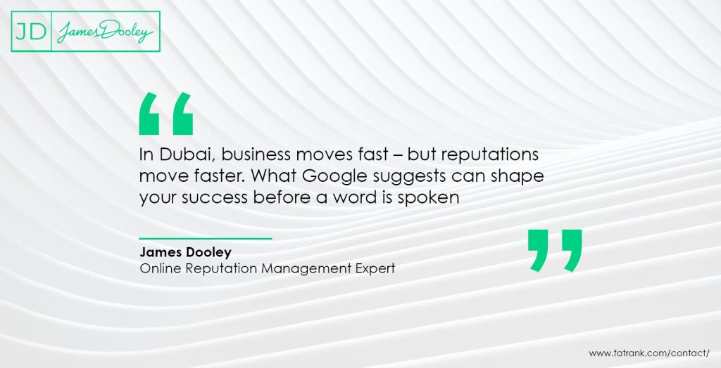 In Dubai, business moves fast – but reputations move faster
