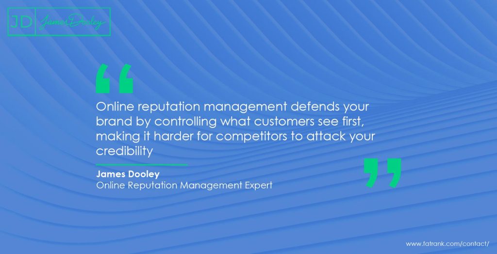 Online reputation management defends your brand